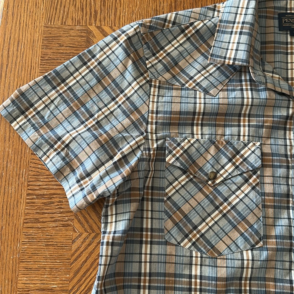 Pendleton *NWOT* Men's Frontier Short Sleeve Western Snap Front Shirt - Picture 5 of 13